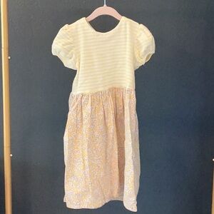 Sunny Stripes and Floral Kids Dress